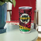 Vanuatu Personalized Tribal Tumbler Cup Aboriginal Inspired Mix Style - Aussie Hoodie