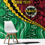 Vanuatu Personalized Tribal Window Curtain Aboriginal Inspired Mix Style - Aussie Hoodie