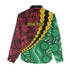 Vanuatu Personalized Tribal Women Casual Shirt Aboriginal Inspired Mix Style - Aussie Hoodie