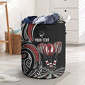 New Zealand Darts Personalized Hei Manaia Laundry Basket Classic Kowhaiwhai