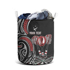 New Zealand Darts Personalized Hei Manaia Laundry Basket Classic Kowhaiwhai