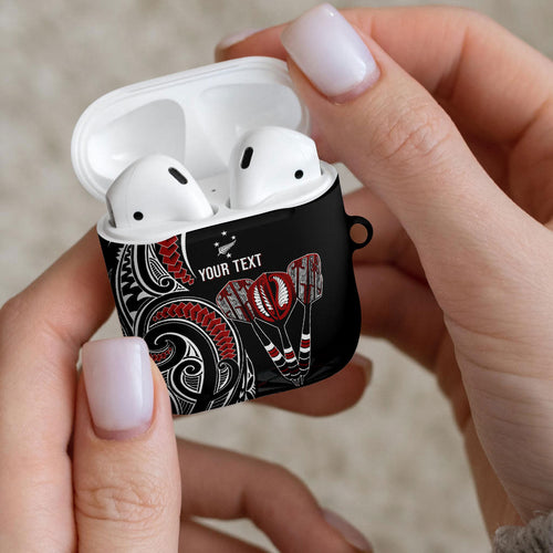 New Zealand Darts Personalized Hei Manaia AirPods Case Classic Kowhaiwhai