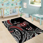 New Zealand Darts Personalized Hei Manaia Area Rug Classic Kowhaiwhai
