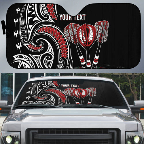 New Zealand Darts Personalized Hei Manaia Auto Sun Shade Classic Kowhaiwhai
