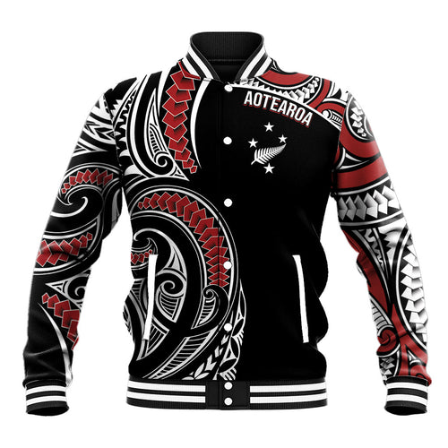 New Zealand Darts Personalized Hei Manaia Baseball Jacket Classic Kowhaiwhai