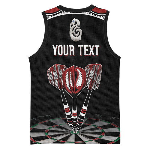 New Zealand Darts Personalized Hei Manaia Basketball Jersey Classic Kowhaiwhai
