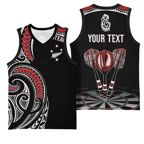 New Zealand Darts Personalized Hei Manaia Basketball Jersey Classic Kowhaiwhai