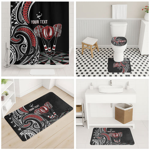 New Zealand Darts Personalized Hei Manaia Bathroom Set Classic Kowhaiwhai