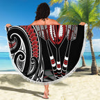 New Zealand Darts Personalized Hei Manaia Beach Blanket Classic Kowhaiwhai