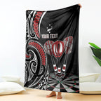 New Zealand Darts Personalized Hei Manaia Blanket Classic Kowhaiwhai
