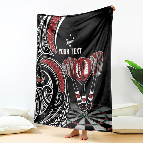 New Zealand Darts Personalized Hei Manaia Blanket Classic Kowhaiwhai