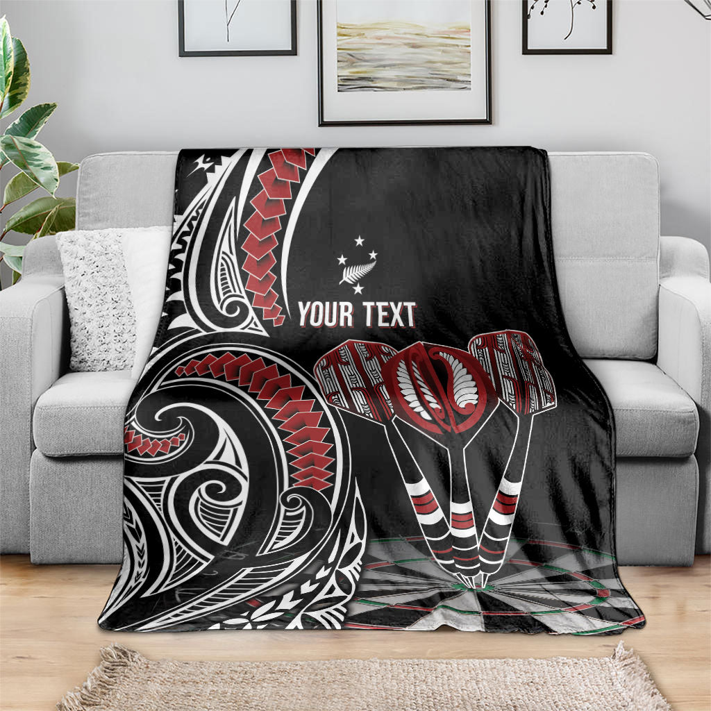 New Zealand Darts Personalized Hei Manaia Blanket Classic Kowhaiwhai