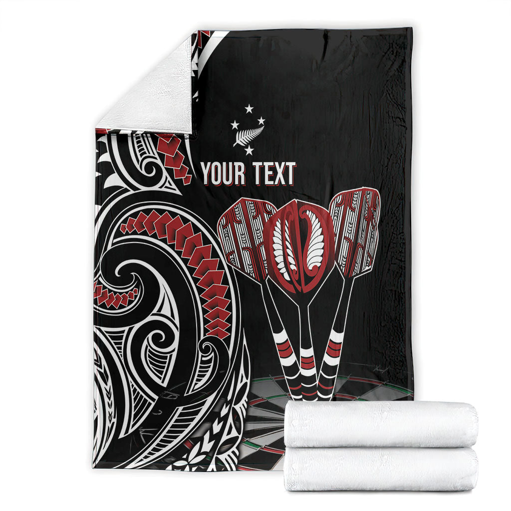 New Zealand Darts Personalized Hei Manaia Blanket Classic Kowhaiwhai