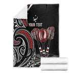 New Zealand Darts Personalized Hei Manaia Blanket Classic Kowhaiwhai