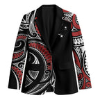 New Zealand Darts Personalized Hei Manaia Blazer Classic Kowhaiwhai