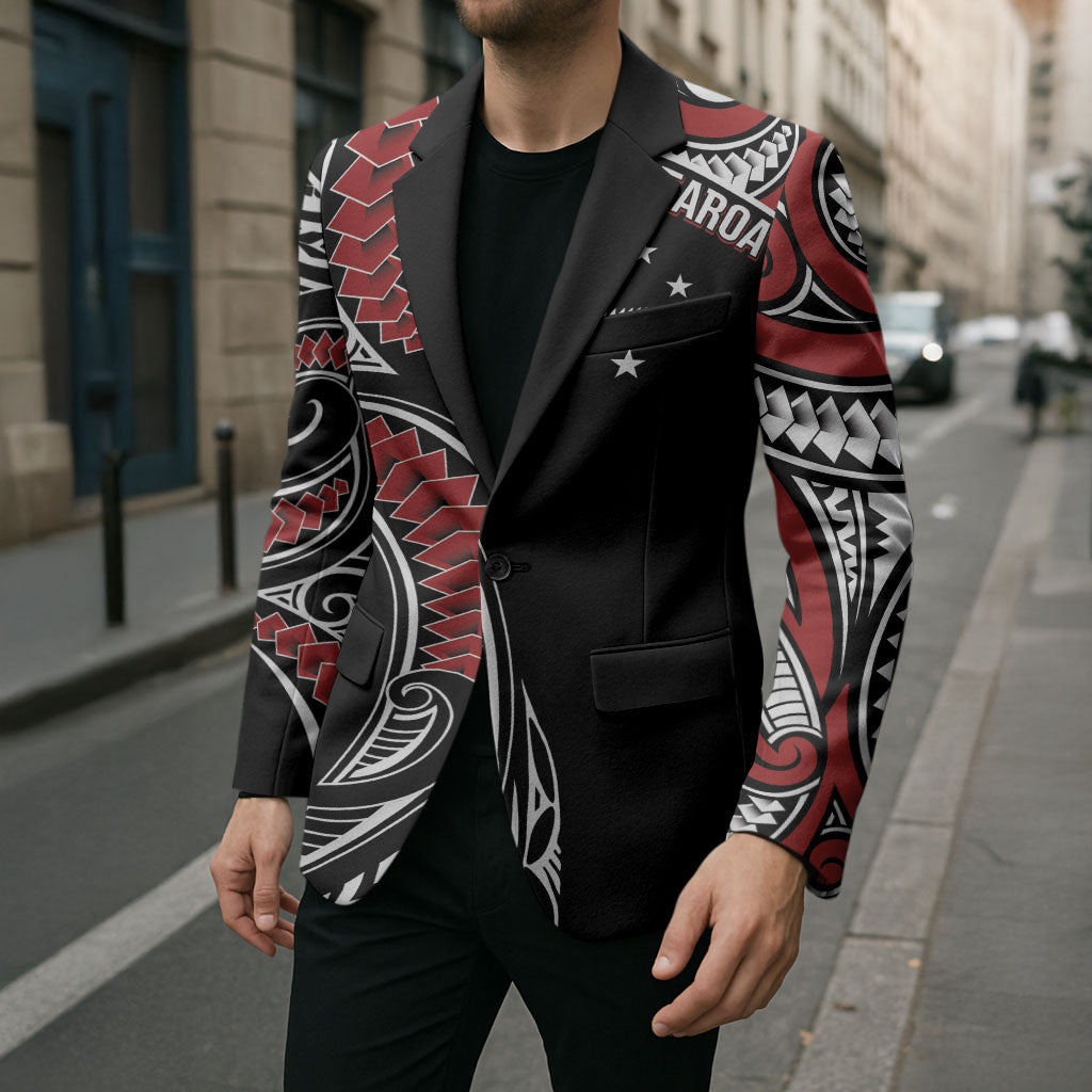 New Zealand Darts Personalized Hei Manaia Blazer Classic Kowhaiwhai