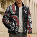 New Zealand Darts Personalized Hei Manaia Bomber Puffer Jacket Classic Kowhaiwhai