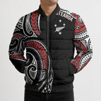 New Zealand Darts Personalized Hei Manaia Bomber Puffer Jacket Classic Kowhaiwhai