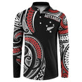 New Zealand Darts Personalized Hei Manaia Button Sweatshirt Classic Kowhaiwhai