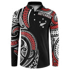 New Zealand Darts Personalized Hei Manaia Button Sweatshirt Classic Kowhaiwhai