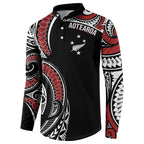 New Zealand Darts Personalized Hei Manaia Button Sweatshirt Classic Kowhaiwhai