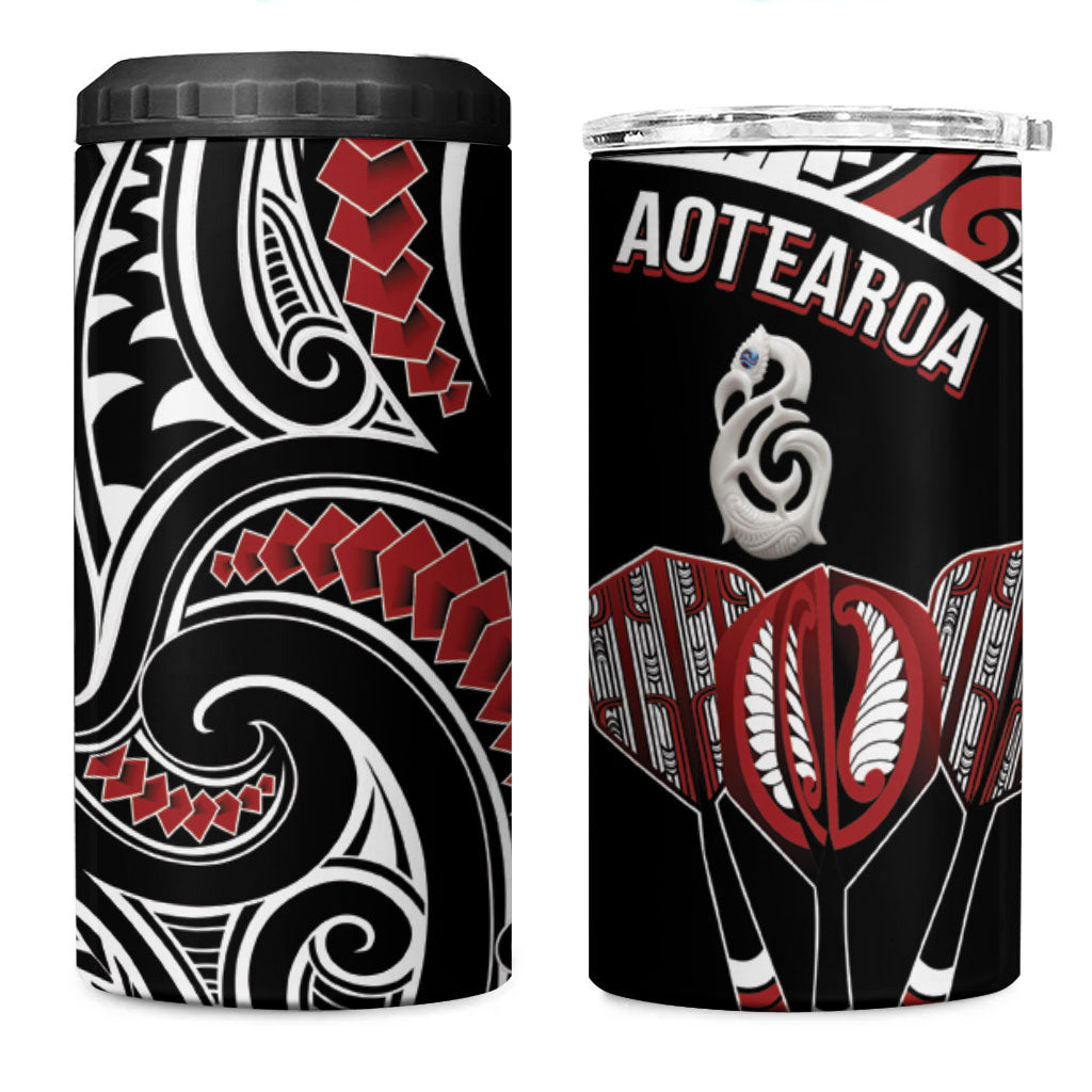 New Zealand Darts Hei Manaia 4 in 1 Can Cooler Tumbler Classic Kowhaiwhai