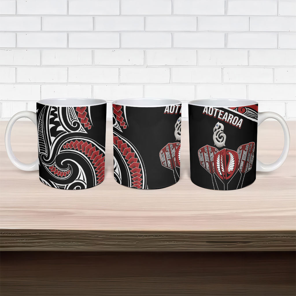 New Zealand Darts Hei Manaia Ceramic Mug Classic Kowhaiwhai
