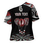New Zealand Darts Personalized Hei Manaia Cross Shoulder Shirt Classic Kowhaiwhai