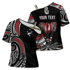 New Zealand Darts Personalized Hei Manaia Cross Shoulder Shirt Classic Kowhaiwhai