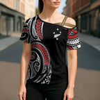 New Zealand Darts Personalized Hei Manaia Cross Shoulder Shirt Classic Kowhaiwhai