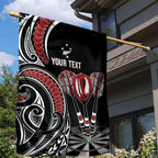 New Zealand Darts Personalized Hei Manaia Garden Flag Classic Kowhaiwhai