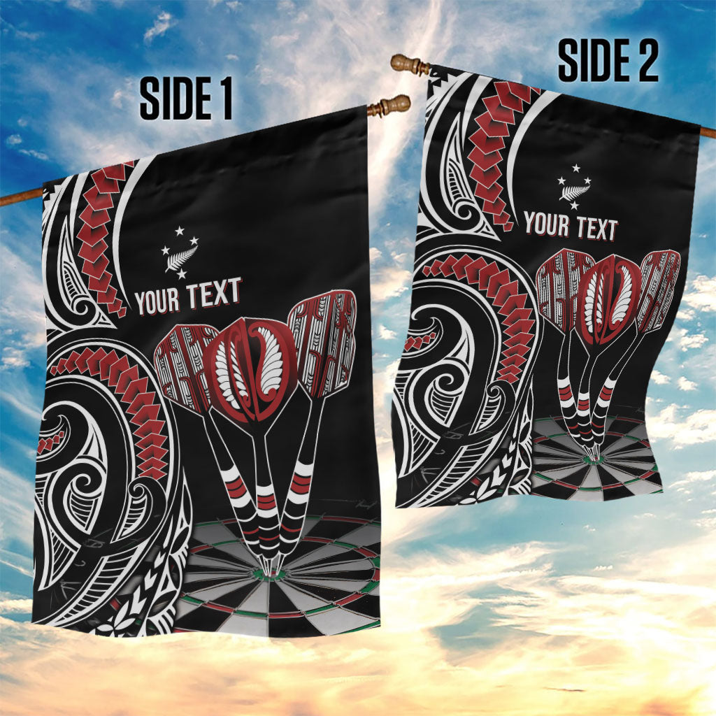 New Zealand Darts Personalized Hei Manaia Garden Flag Classic Kowhaiwhai