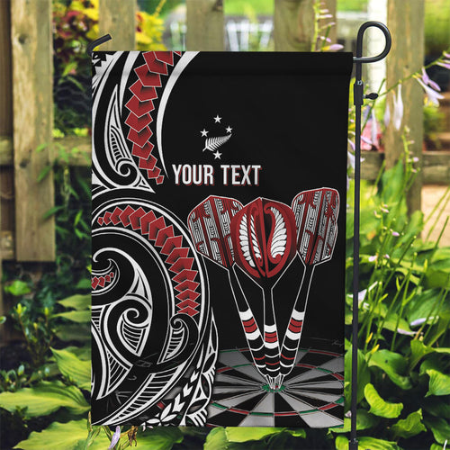 New Zealand Darts Personalized Hei Manaia Garden Flag Classic Kowhaiwhai