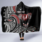 New Zealand Darts Personalized Hei Manaia Hooded Blanket Classic Kowhaiwhai