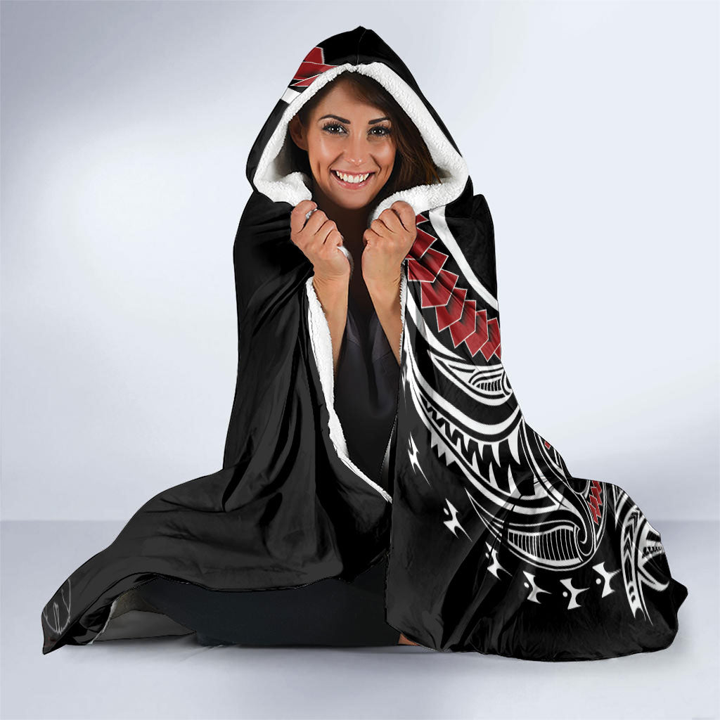 New Zealand Darts Personalized Hei Manaia Hooded Blanket Classic Kowhaiwhai