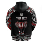 New Zealand Darts Personalized Hei Manaia Hoodie Classic Kowhaiwhai