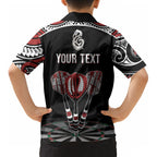 New Zealand Darts Personalized Hei Manaia Kid Hawaiian Shirt Classic Kowhaiwhai