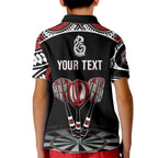 New Zealand Darts Personalized Hei Manaia Kid Polo Shirt Classic Kowhaiwhai