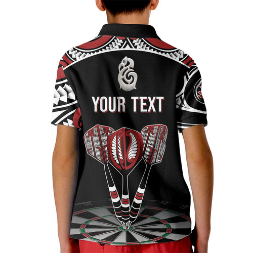 New Zealand Darts Personalized Hei Manaia Kid Polo Shirt Classic Kowhaiwhai