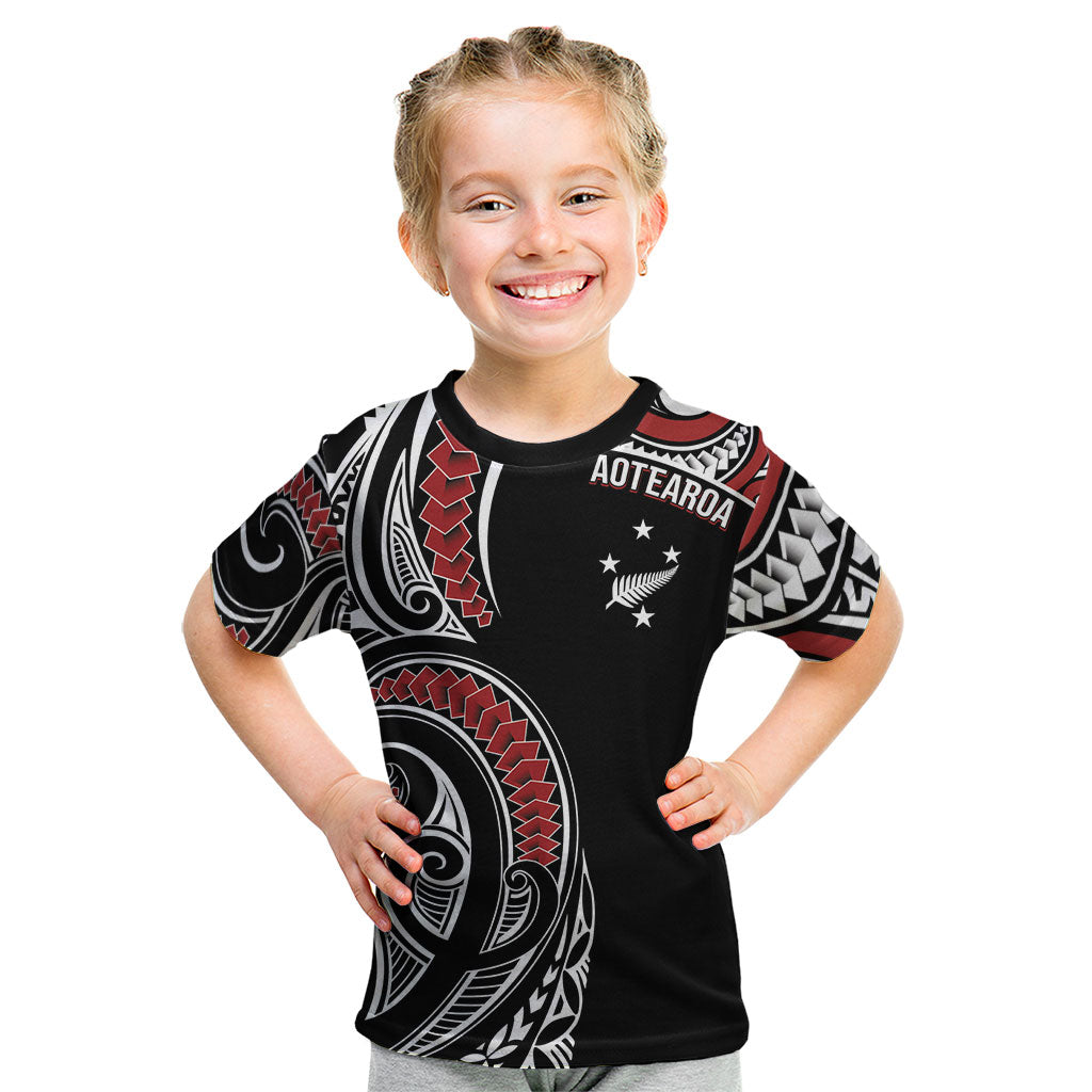 New Zealand Darts Personalized Hei Manaia Kid T Shirt Classic Kowhaiwhai