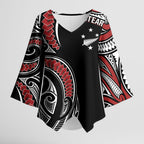 New Zealand Darts Personalized Hei Manaia Kimono Sleeve Blouse Classic Kowhaiwhai
