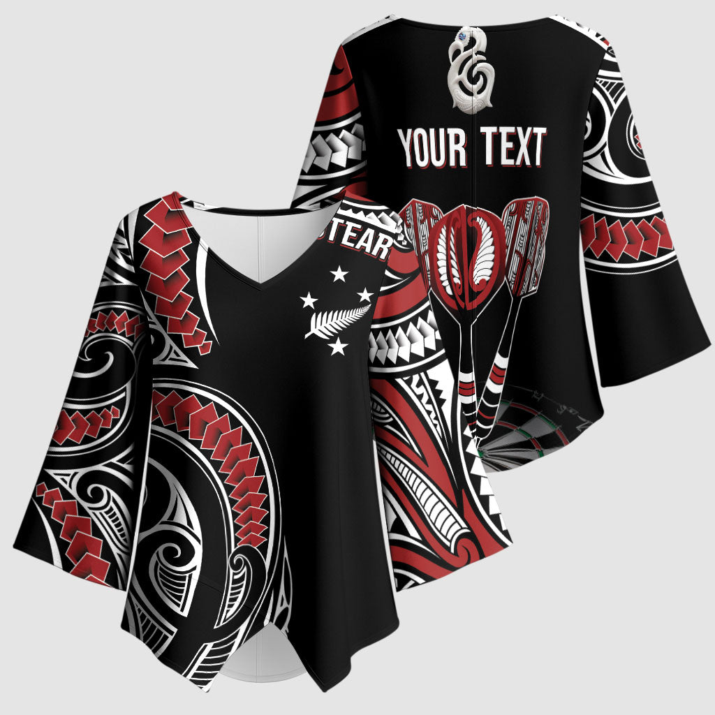New Zealand Darts Personalized Hei Manaia Kimono Sleeve Blouse Classic Kowhaiwhai