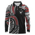New Zealand Darts Personalized Hei Manaia Long Sleeve Polo Shirt Classic Kowhaiwhai