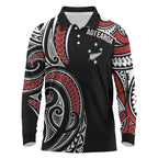 New Zealand Darts Personalized Hei Manaia Long Sleeve Polo Shirt Classic Kowhaiwhai