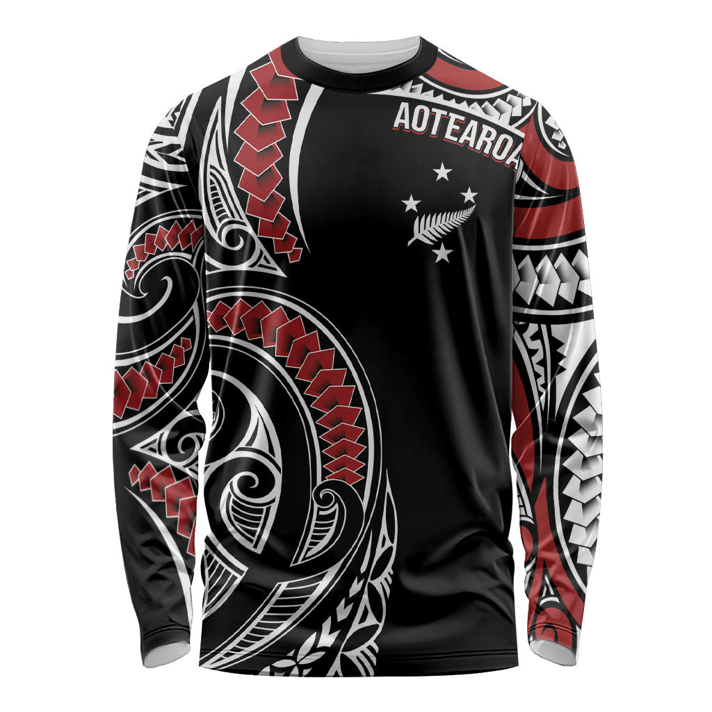 New Zealand Darts Personalized Hei Manaia Long Sleeve Shirt Classic Kowhaiwhai