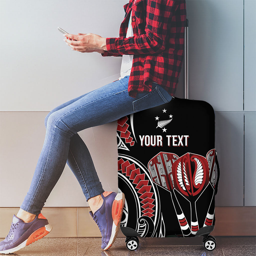 New Zealand Darts Personalized Hei Manaia Luggage Cover Classic Kowhaiwhai