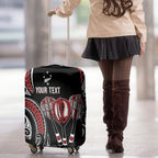 New Zealand Darts Personalized Hei Manaia Luggage Cover Classic Kowhaiwhai