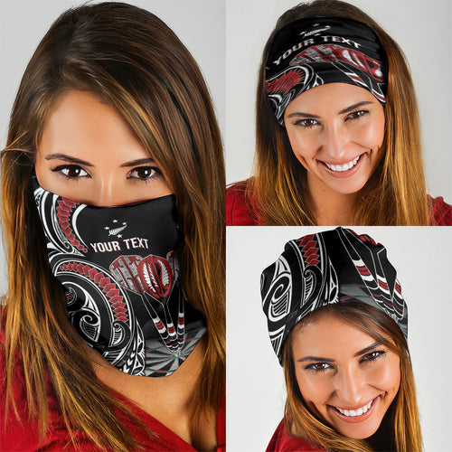 New Zealand Darts Personalized Hei Manaia Neck Gaiter Classic Kowhaiwhai