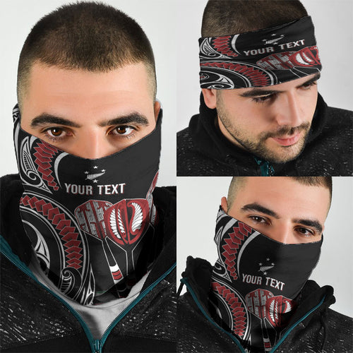 New Zealand Darts Personalized Hei Manaia Neck Gaiter Classic Kowhaiwhai