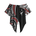 New Zealand Darts Personalized Hei Manaia Off Shoulder Wrap Waist Top Classic Kowhaiwhai